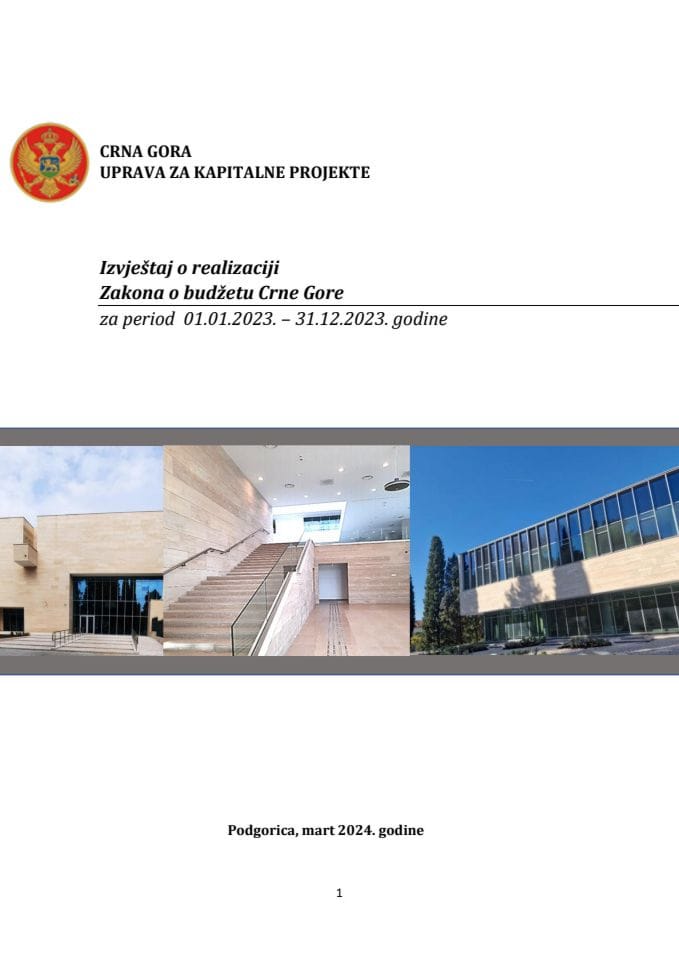 Извјештај о реализацији КБ 2023