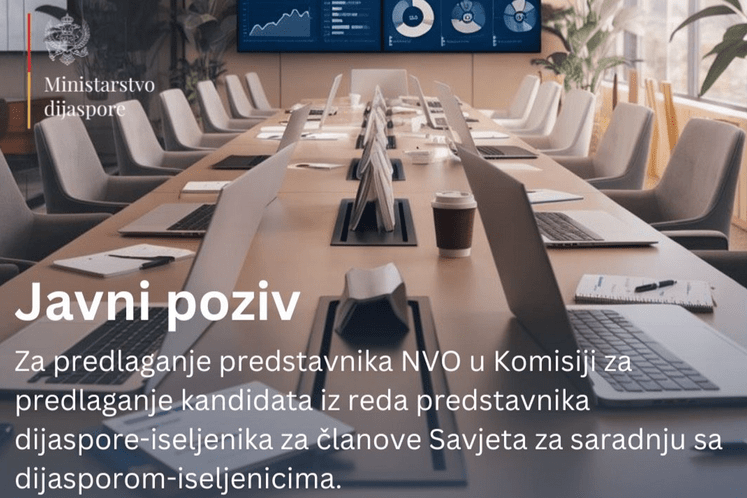 Javni poziv NVO - Komisija za Savjet 2026