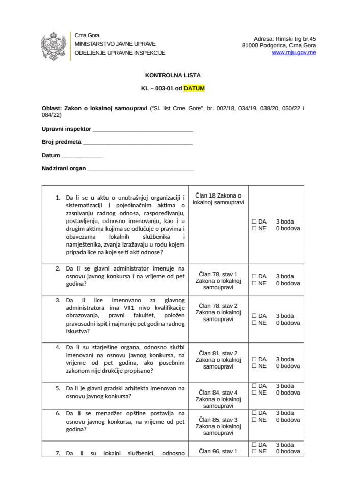КЛ бр. 3. Закон о локалној самоуправи РЕВИДИРАНА