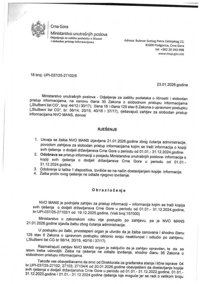 rješenje br. 18-UPI-037/25-27102/5