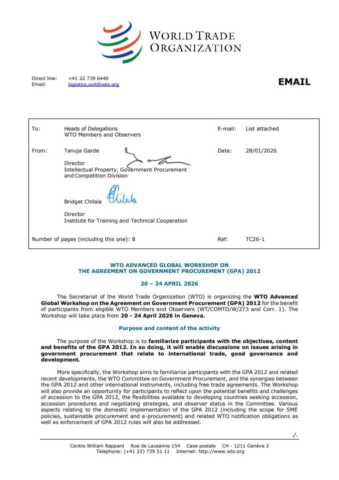 Invitation Letter-NAPREDNI KURS STO O JAVNIM NABAVKAMA