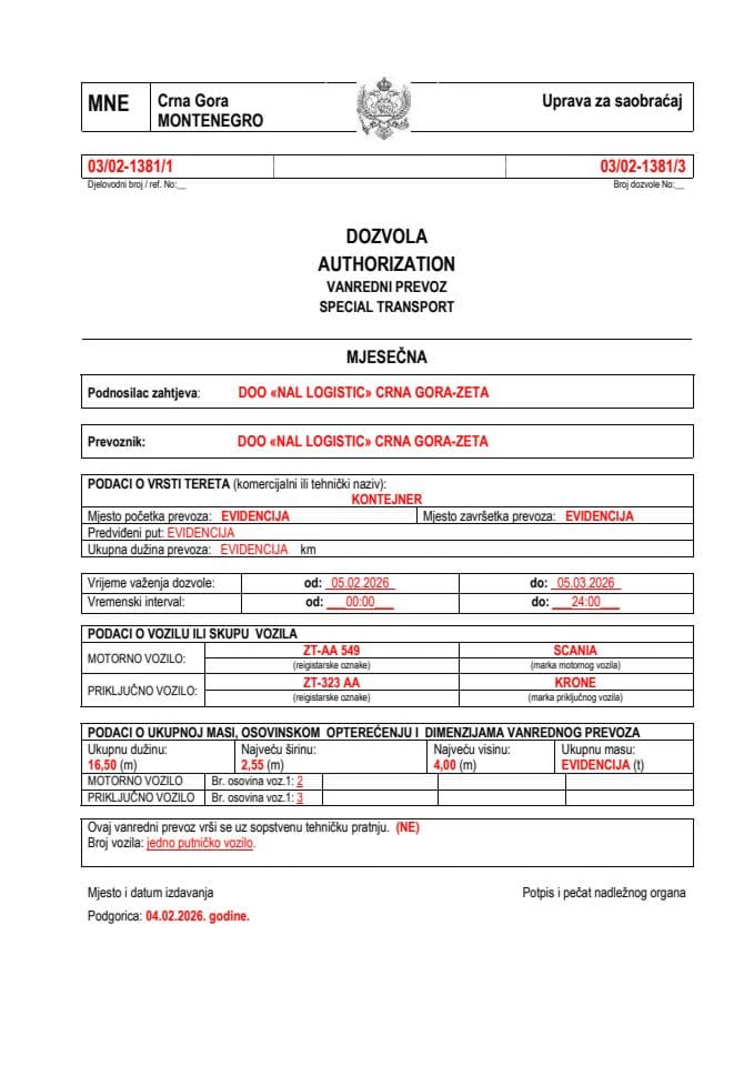 NAL LOGISTIC 03-02-1381-feb-mjesečna