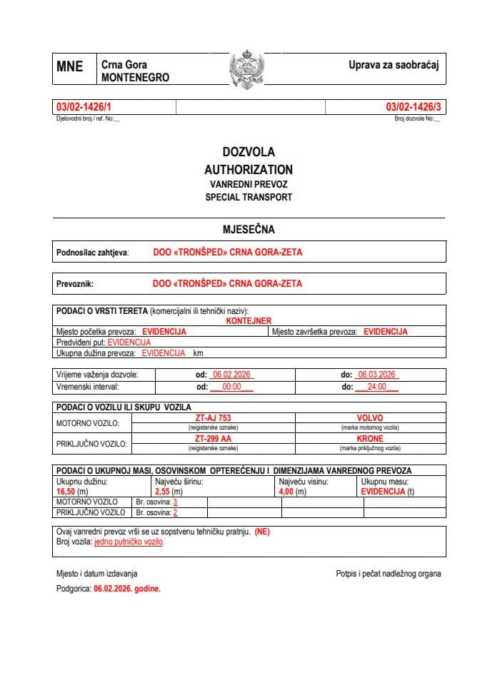 TRONŠPED 03-02-1426-feb-mjesečna