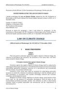 Montenegro Law on Climate Change OGMN 149-2025 ENG