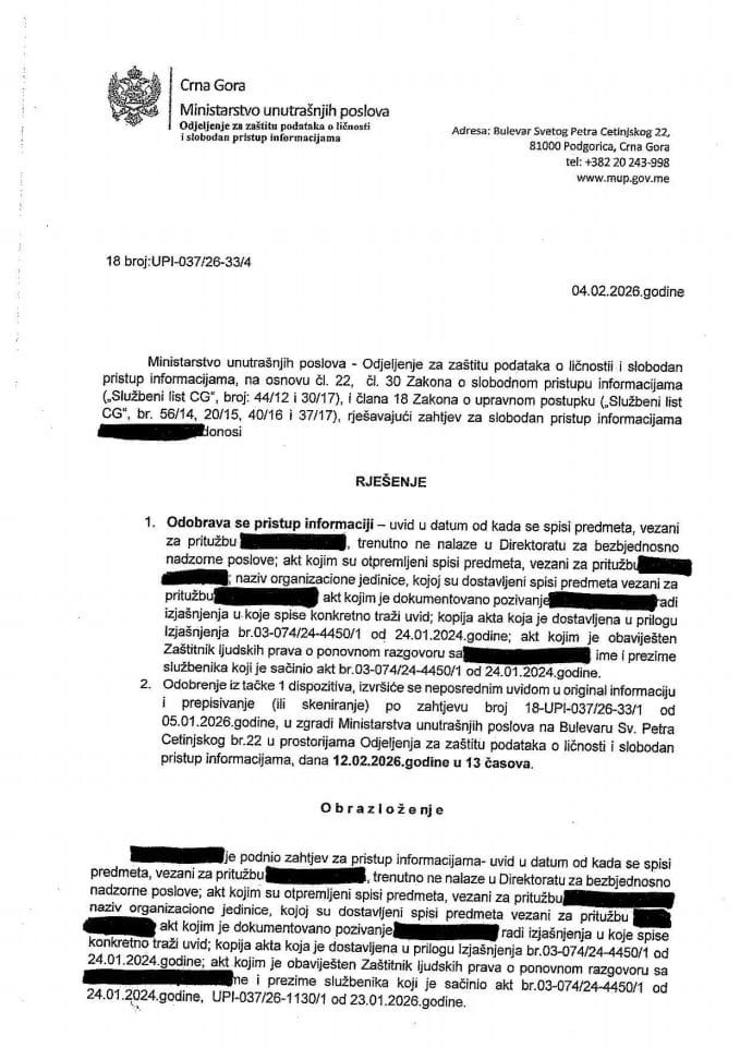 rješenje br. 18-UPI-037/26-33/4