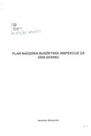 План надзора буџетске инспекције за 2026. годину