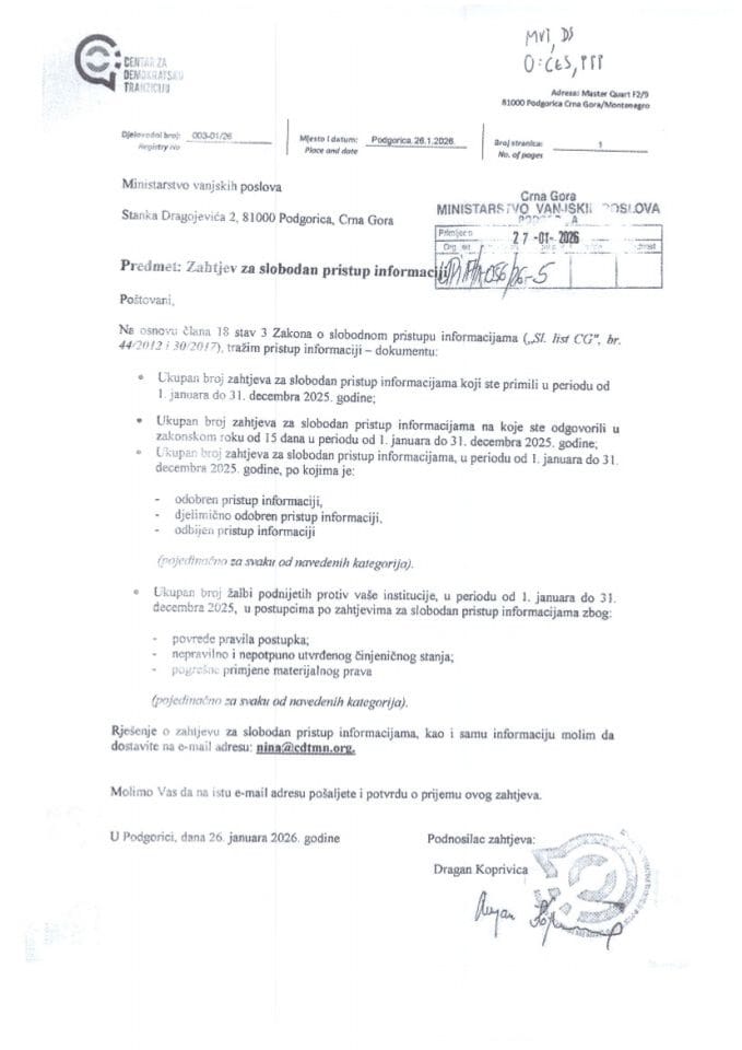 Rješenje UPI broj: 17/1-056/26-5-2