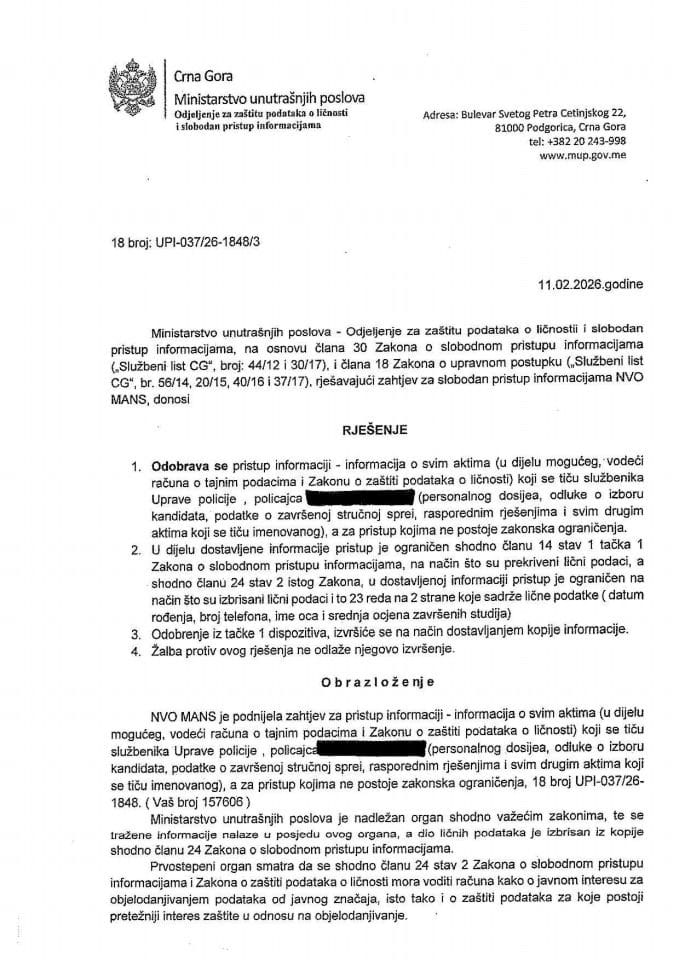 rješenje br. 18-UPI-037/26-1848/3