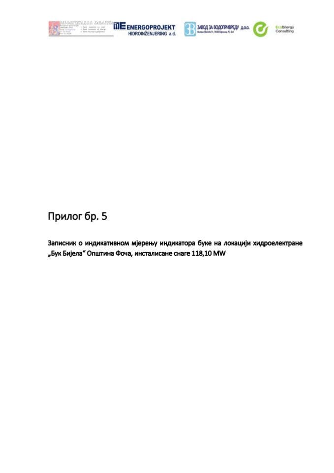 Prilog br.5. Zapisnik o indikativnom mjerenju indikatora buke_272895872