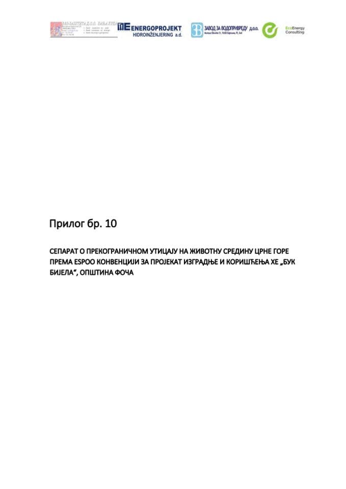 Prilog br.10. Separat o prekograničnom uticaju na životnu sredinu Crne Gore_222308457