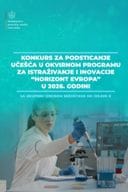 Konkurs za podsticanje učešća u okvirnom programu za istraživanje i inovacije “HORIZONT EVROPA” U 2026. godini v1