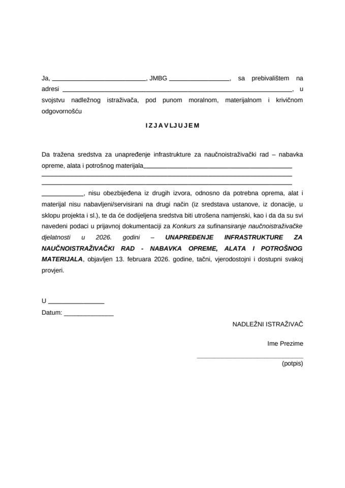 Tacka-1-Izjava-Konkurs NID 2026