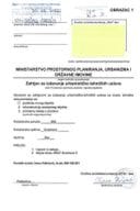 Zahtjevi za izdavanje urbanističko tehničkih uslova - 04-332-26-2223-1 MTEL