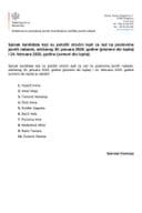 Spisak kandidata koji su položili stručni ispit za rad na poslovima javnih nabavki, održanog 30. januara 2026. godine (pismeni dio ispita) i 24. februara 2026. godine (usmeni dio ispita) Spisak kandidata koji su položili stručni ispit za rad na poslovima javnih nabavki, održanog 30. januara 2026. godine (pismeni dio ispita) i 24. februara 2026. godine (usmeni dio ispita)