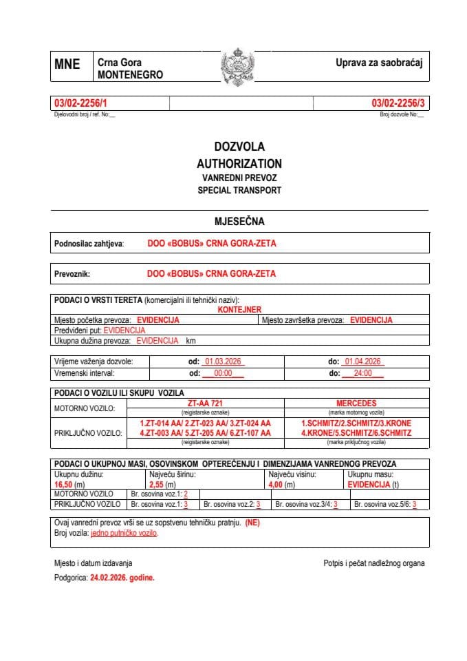 BOBUS 03-02-2256-mart-mjesečna
