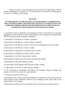 Decision to establish AFCOS Advisory body