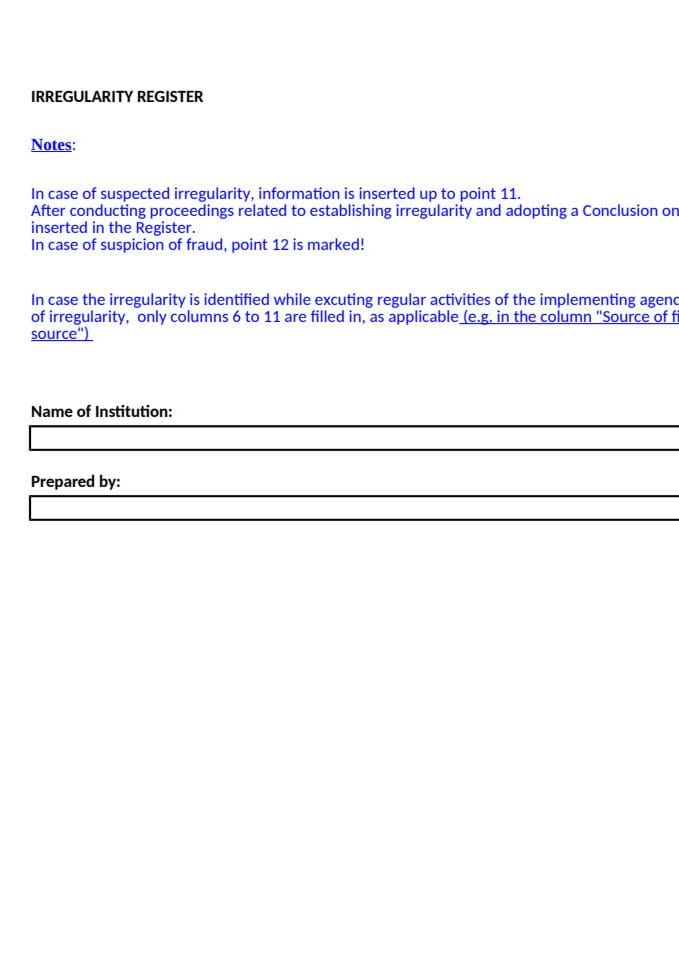 Annex 02_Irregularity Register - IPA III