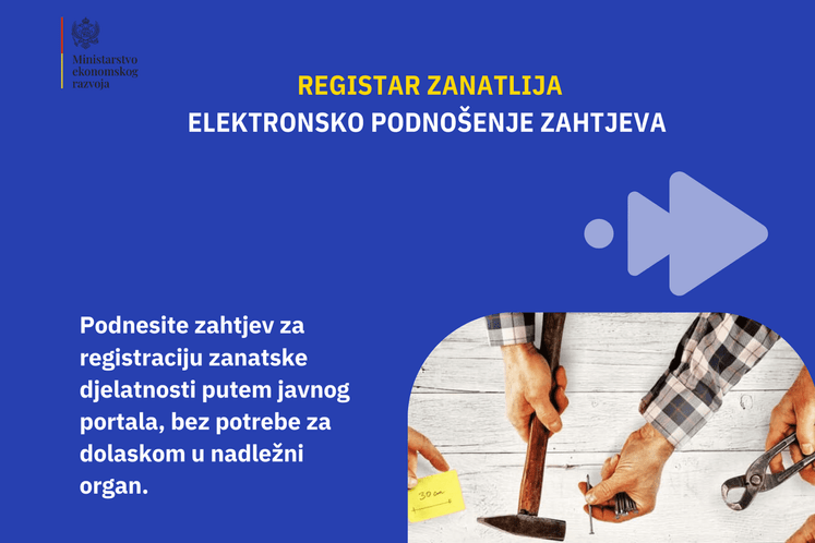 Registar zanatlija počinje sa radom 1. marta 2026. godine