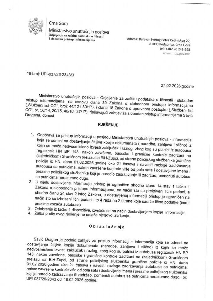 rješenje br. 18-UPI-037/26-2843/3