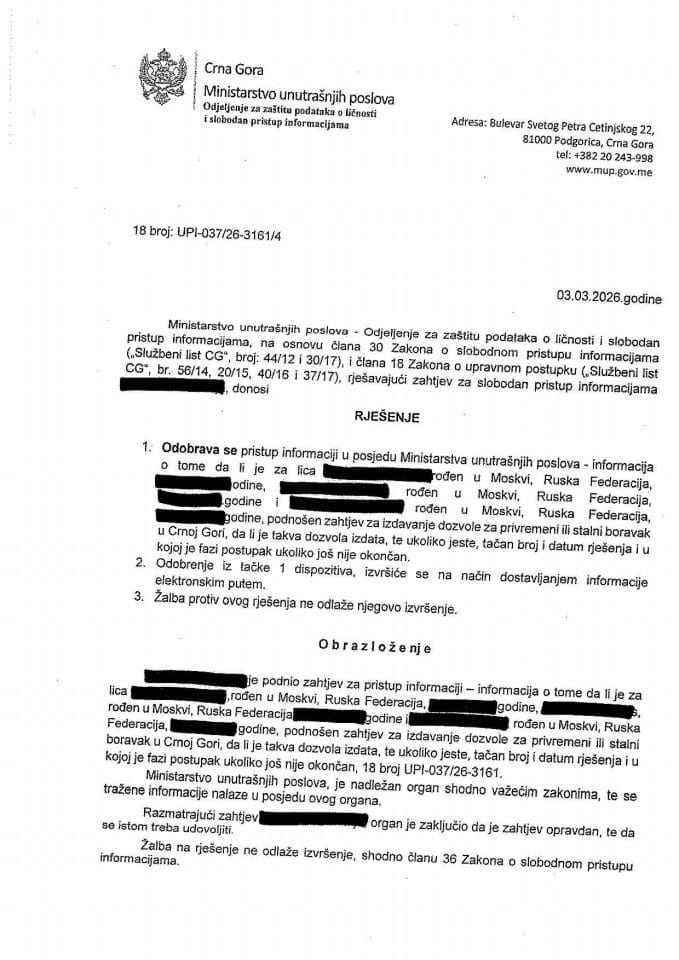 rješenje br. 18-UPI-037/26-3161/4