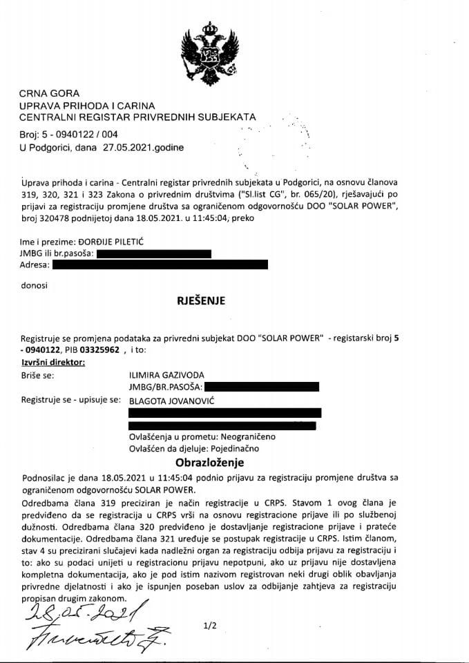 Informacija VII 05/02-UP-288/4-25