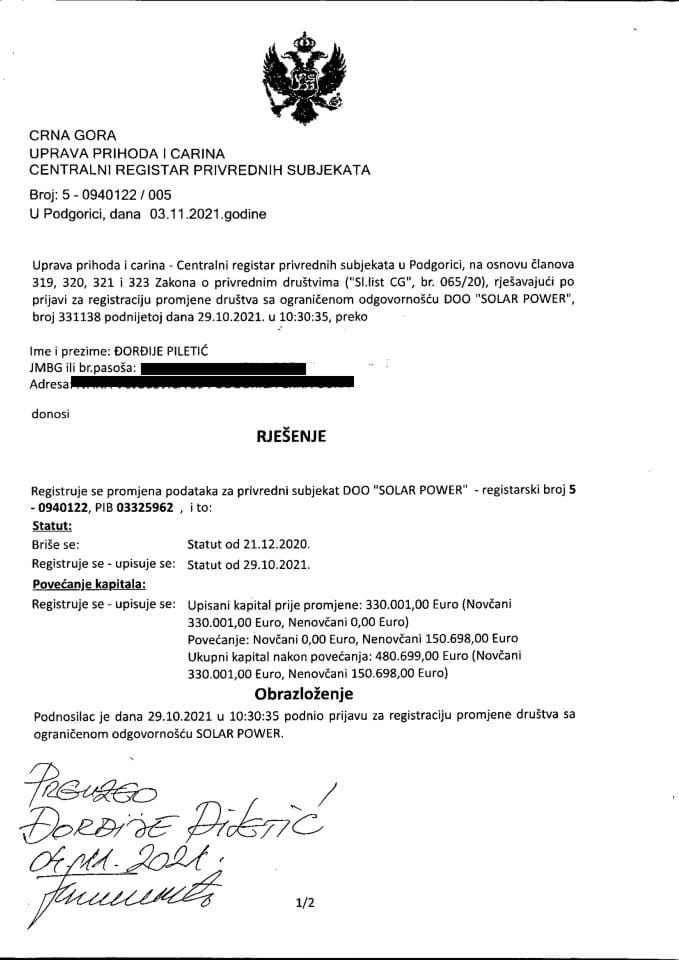 Informacija VIII 05/02-UP-288/4-25
