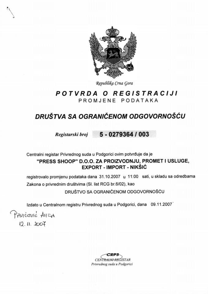 Informacija III 05/02-UP-303/4-25