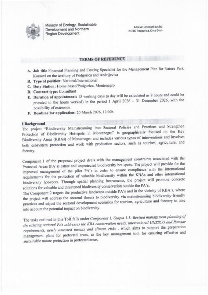 ToR Financial Planning NP Komovi