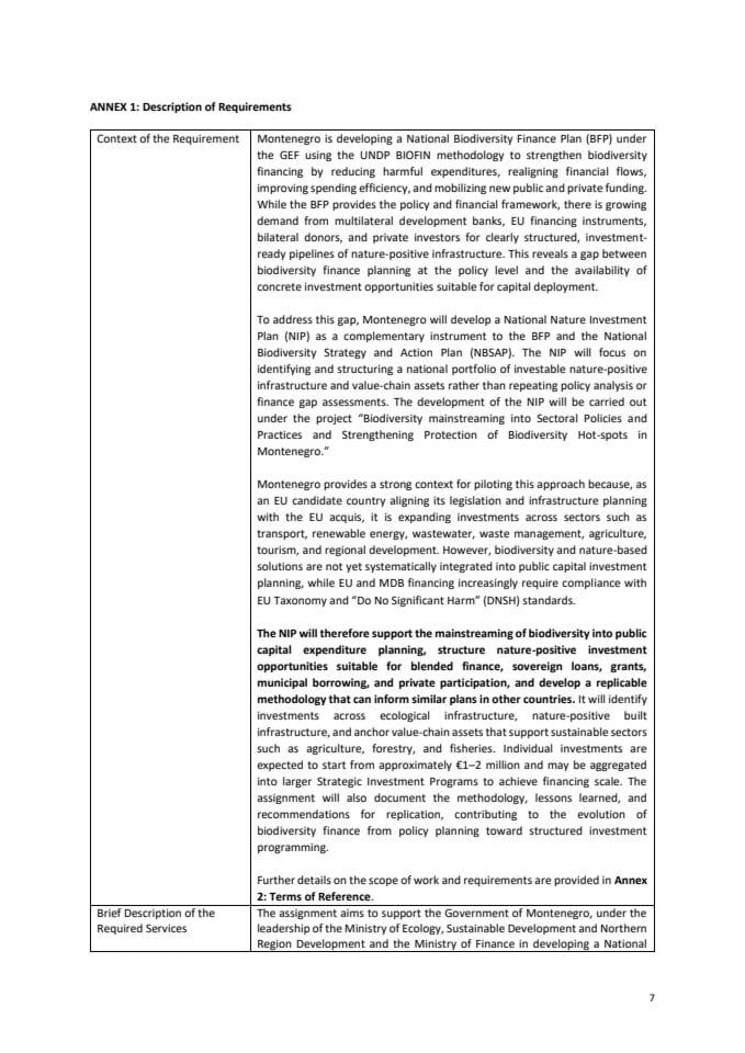 ANNEX 1_Description of Requirements_RFP 02-26_GEF 7