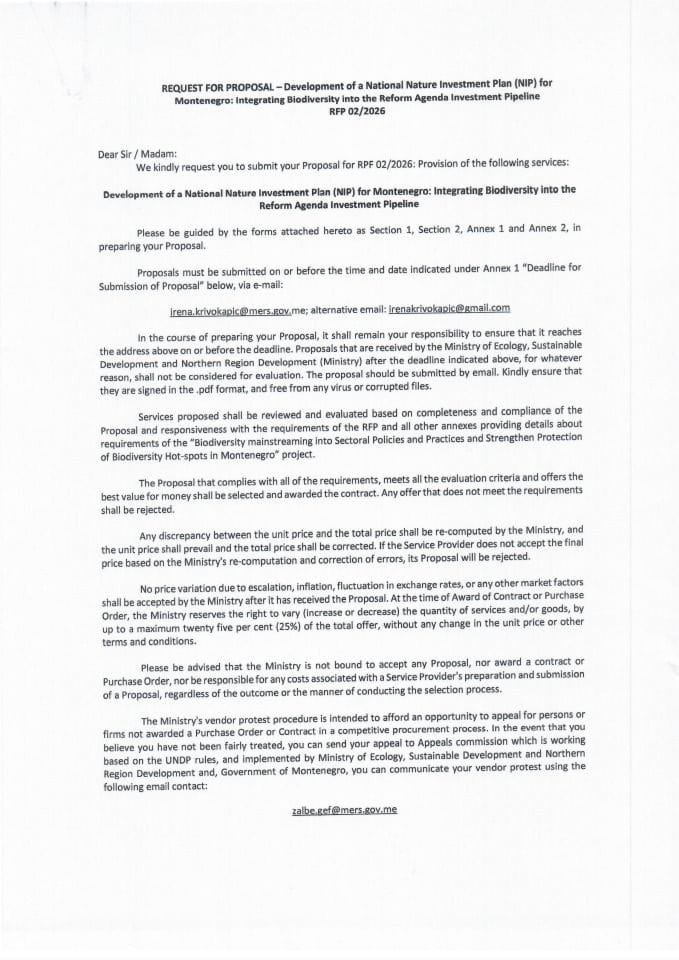 RFP 02-2026_Development of NIP for Montenegro