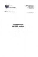 Program rada Zavoda za školstvo za 2026. godinu