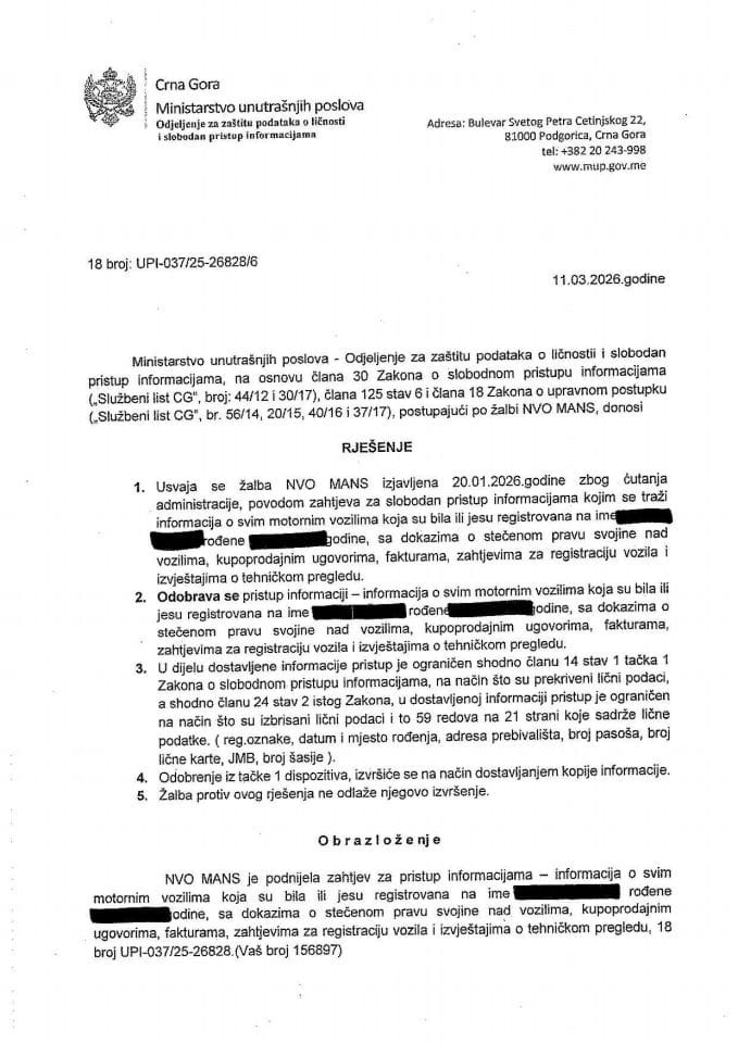 rješenje br. 18-UPI-037/25-26828/6