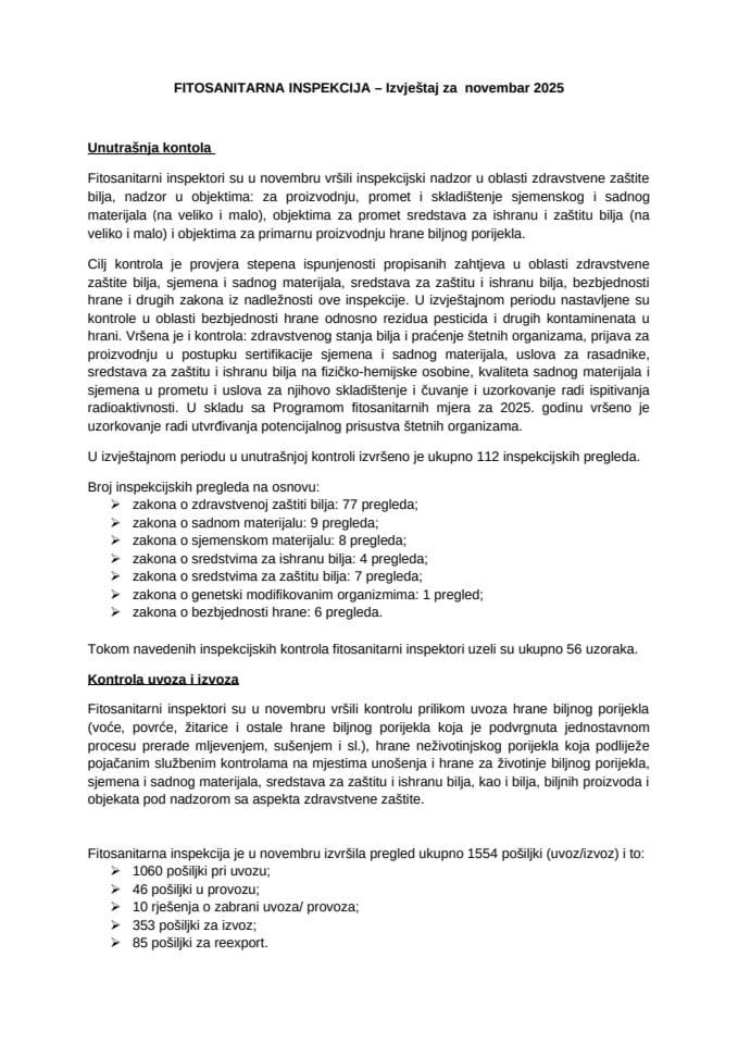 ФИ новембар 2025