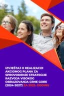 Izvještaj o realizaciji Akcionog plana za sprovođenje Strategije razvoja visokog obrazovanja Crne Gore (2024–2027) za 2025. godinu