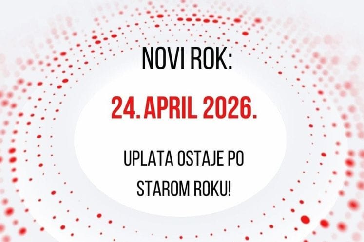 Rok za predaju PD prijava i finansijskih iskaza pomjeren do 24. aprila 2026. godine
