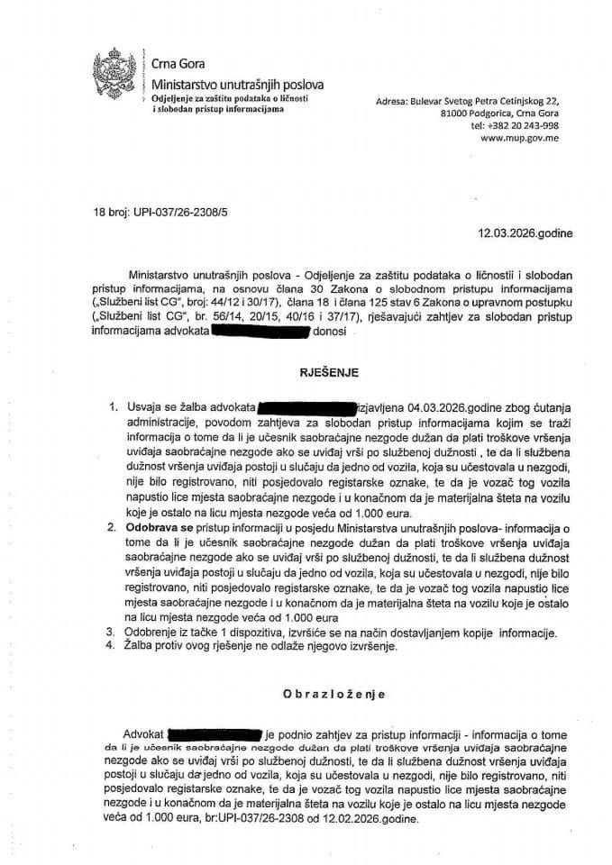 rješenje br. 18-UPU-037/26-2308/5