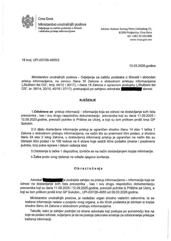 rješenje br. 18-UPI-037/26-4955/3