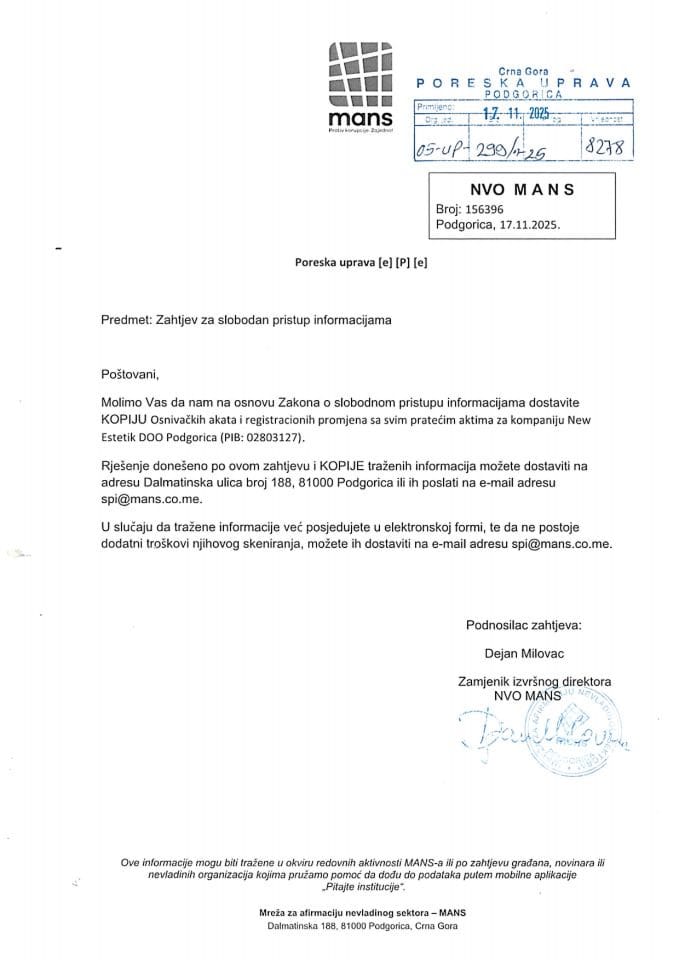 Rješenje 05/02-UP-299/2-25
