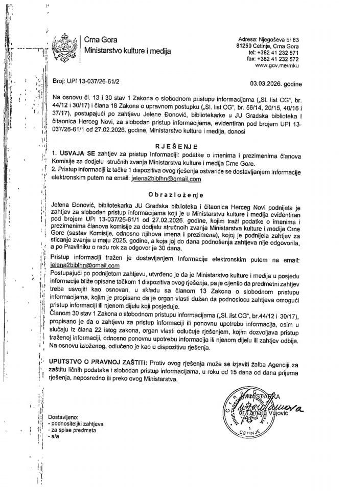 Rj. SPI Jelena Djonovic