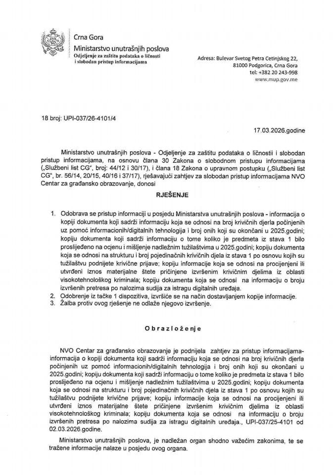 rješenje br. 18-UPI-037/26-4101/4