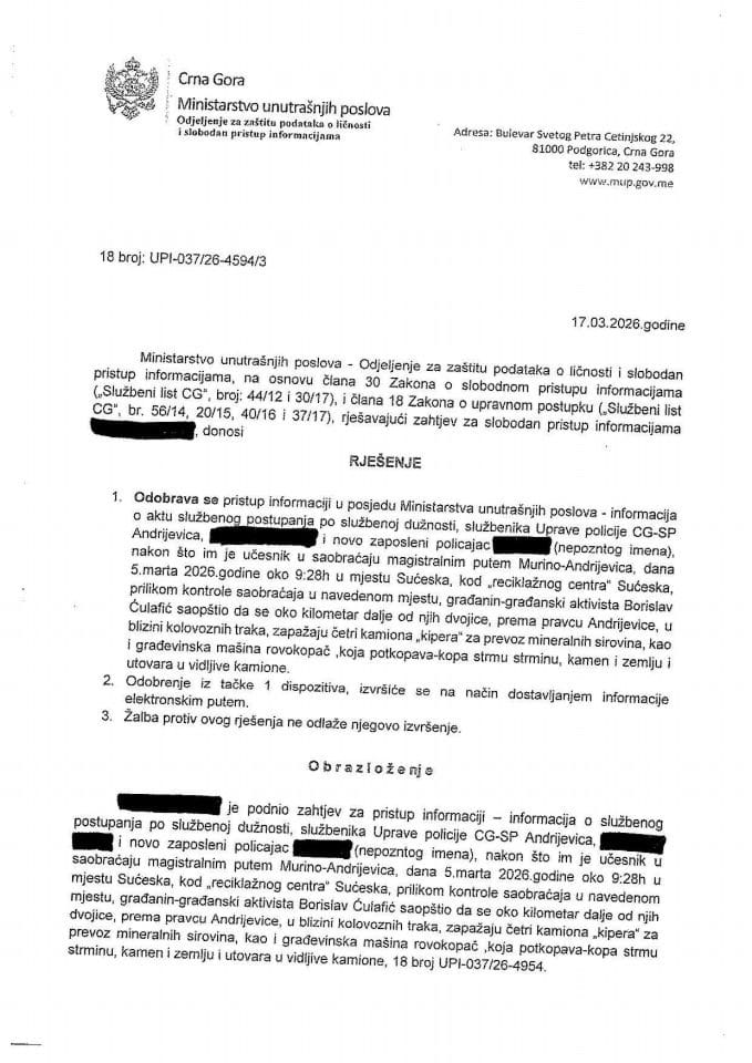 rješenje br. 18-UPI-037/26-4594/3