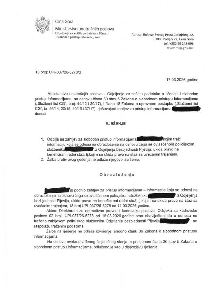 rješenje br. 18-UPI-037/26-5278/3