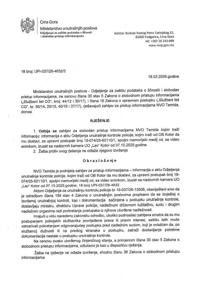 rješenje br. 18-UPI-037/26-4632/3