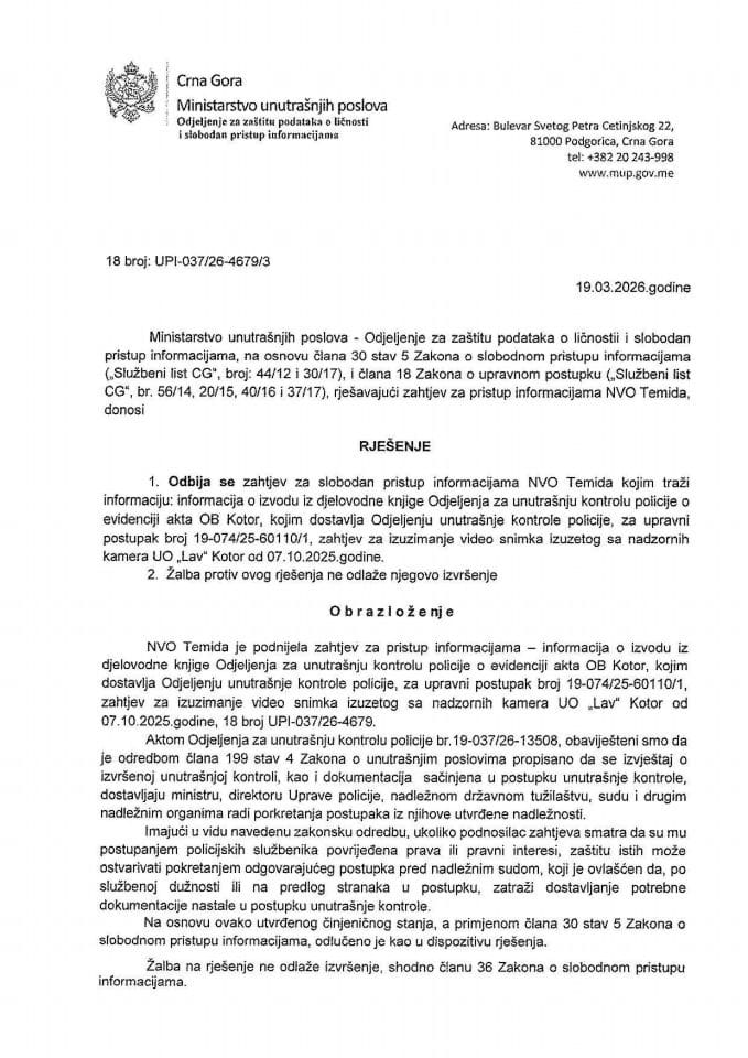 rješenje br. 18-UPI-037/26-4679/3