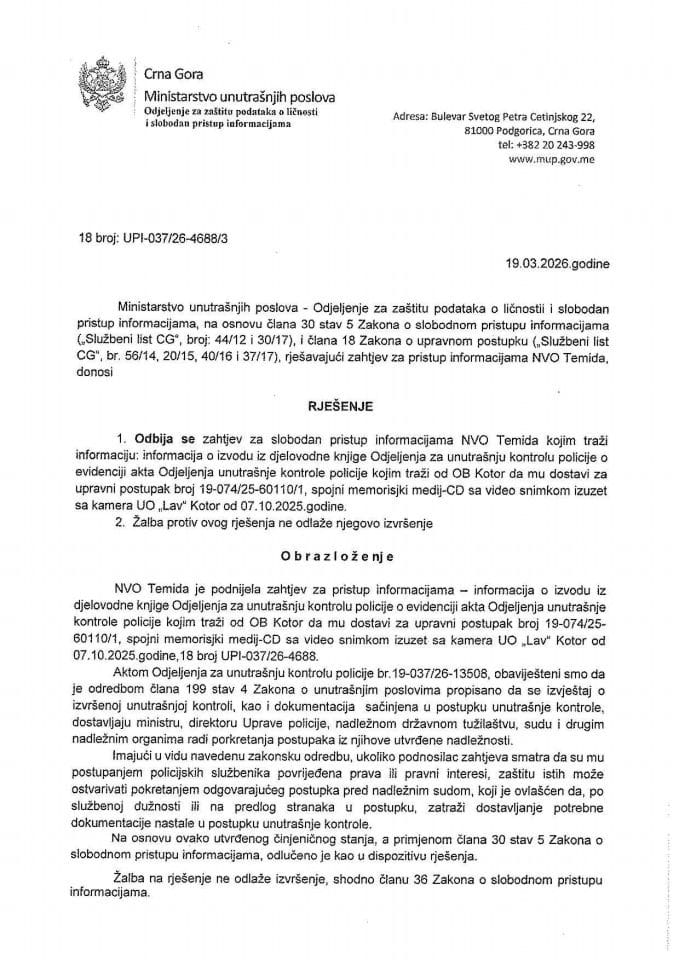 rješenje broj 037-26-4688/3