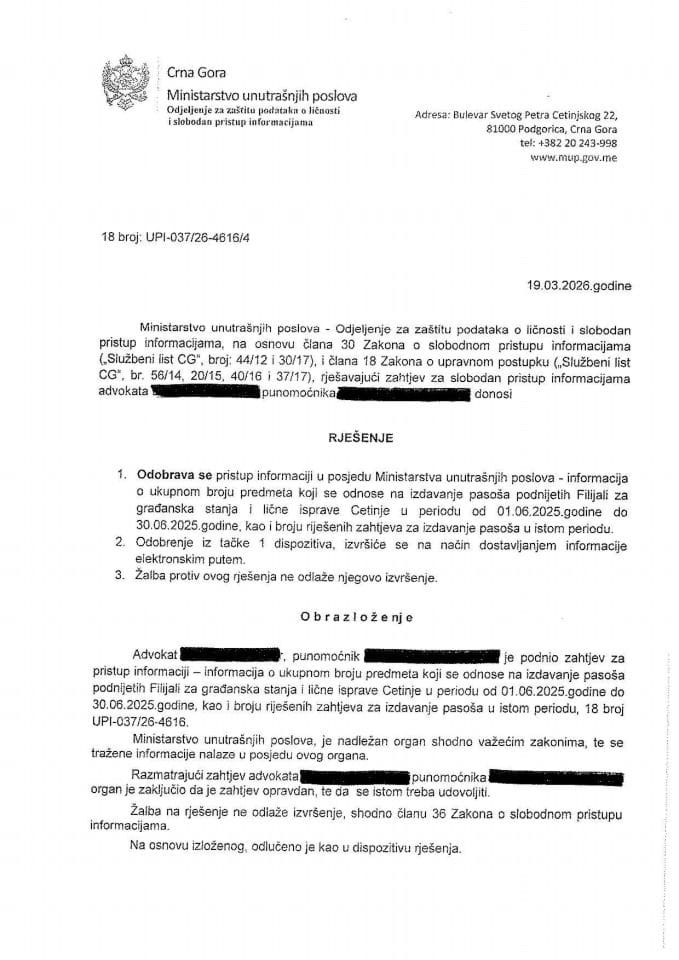 rješenje br. 18-UPI-037/26-4616/4