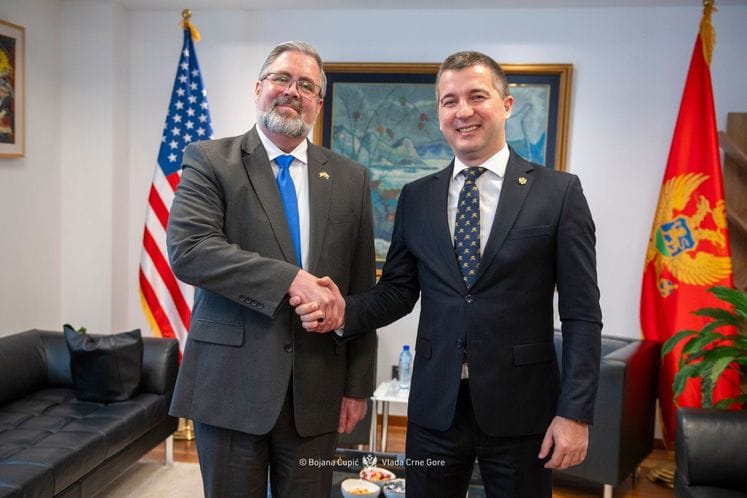 Potpredsjednik Bečić primio novoimenovanog otpravnika poslova u ambasadi SAD Majkla Kiza