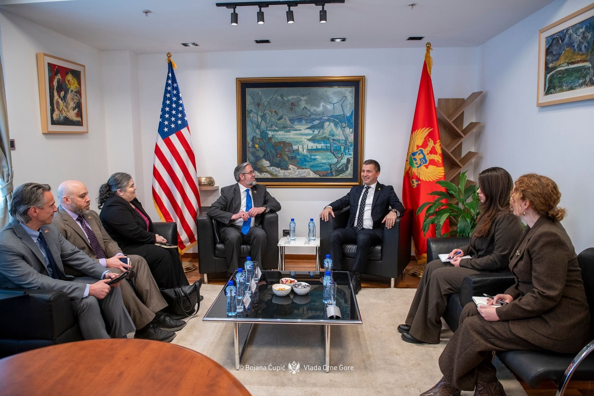 Potpredsjednik Bečić primio novoimenovanog otpravnika poslova u ambasadi SAD Majkla Kiza