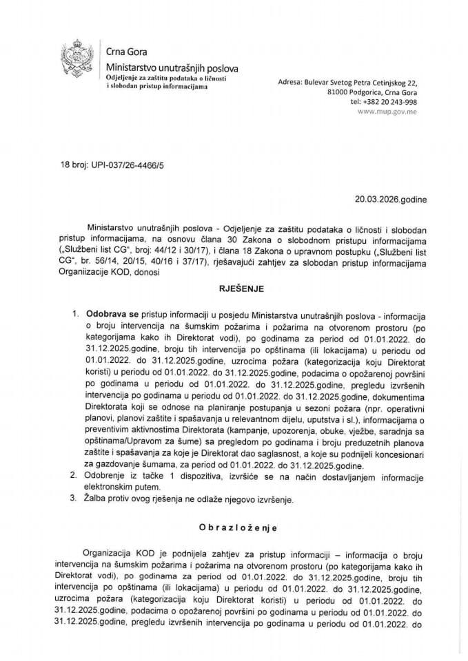 rješenje br. 18-UPI-037/26-4466/5