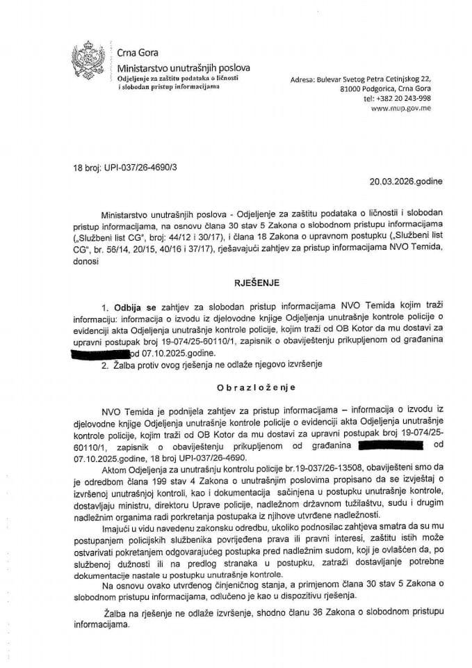 rješenje br. 18-UPI-037/26-4690/3